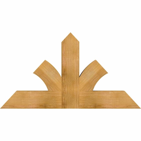 Ekena Millwork Richland Rough Sawn Timber Gable Bracket, Western Red Cedar, 48"W x 26"H x 4"D x 6"F, 13/12 Pitch GBW048X26X0406RIC00RWR